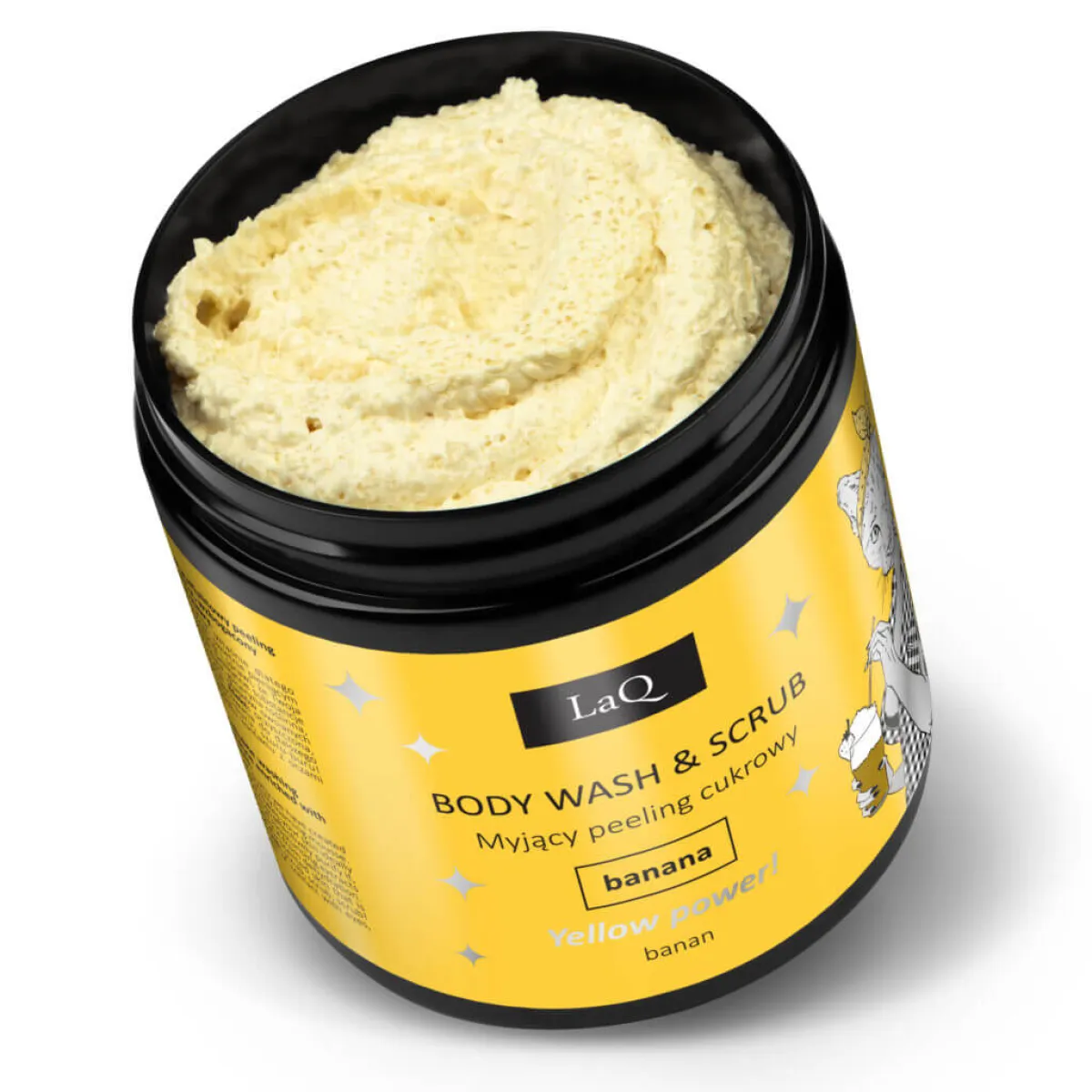 LaQ - Banana - Myjący Peeling Cukrowy 220g