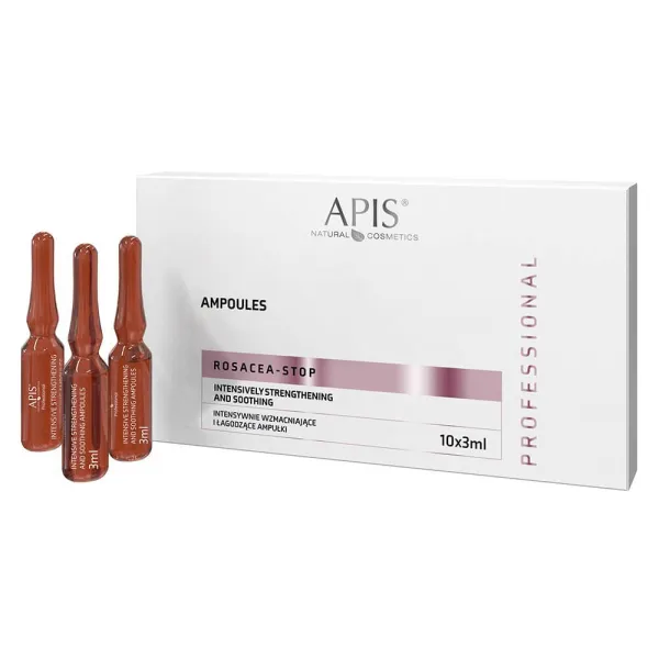 Apis - Rosacea Stop - Intensywnie Wzmacniające i Łagodzące Ampułki 10x3ml