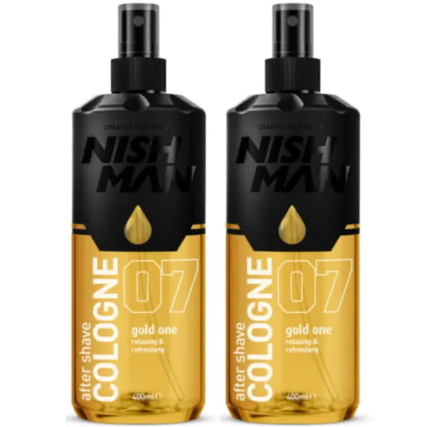 Nishman - 07 Gold One - Aftershave, DWUPAK Woda po goleniu 2x 400ml - 800ml