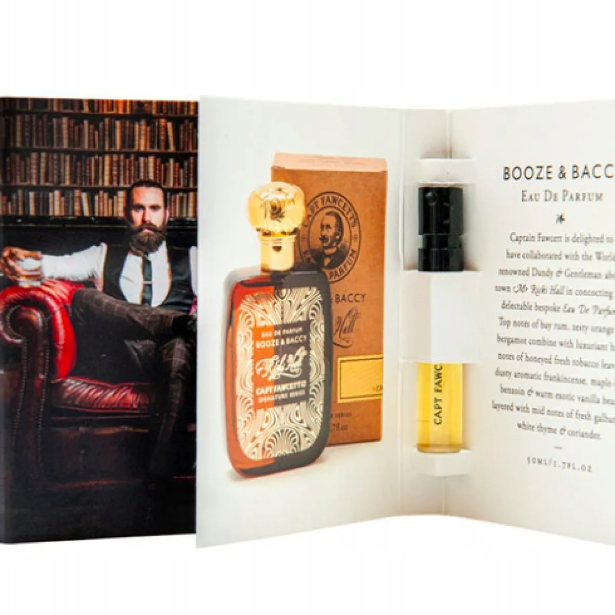 Captain Fawcett - Ricki Hall's Booze&Baccy Eau De Parfum - Perfumy męskie, próbka 2ml