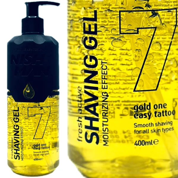 Nishman - 07 Gold One Shaving Gel - Żel do precyzyjnego golenia 400ml