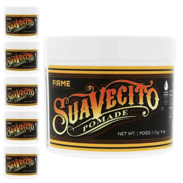 Suavecito - Firme Hold (STRONG) Pomade - Pomada do włosów PAKIET 6x 113g