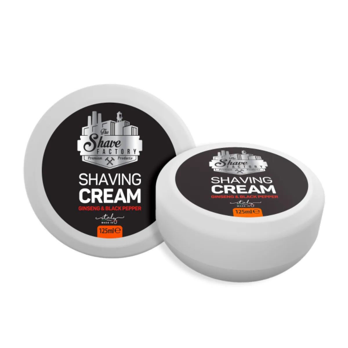 OUT-The Shave Factory - Shaving Cream Ginseng & Black Pepper - Krem do golenia 125ml