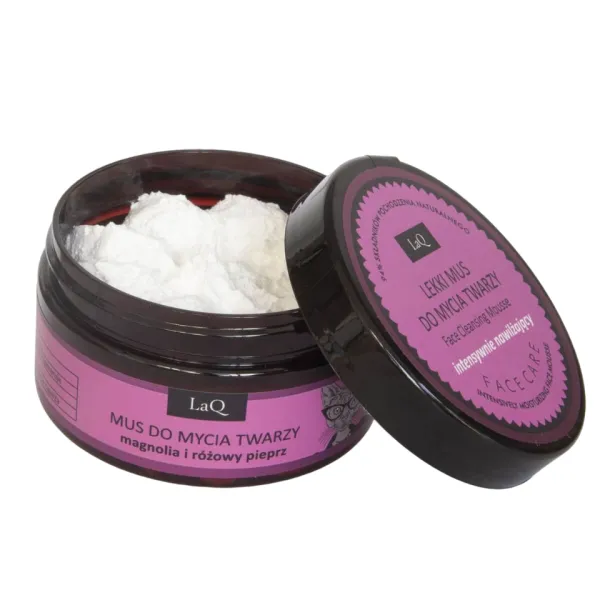 LaQ - Magnolia i Rózowy Pieprz - Nawilżający mus do mycia twarzy 100ml