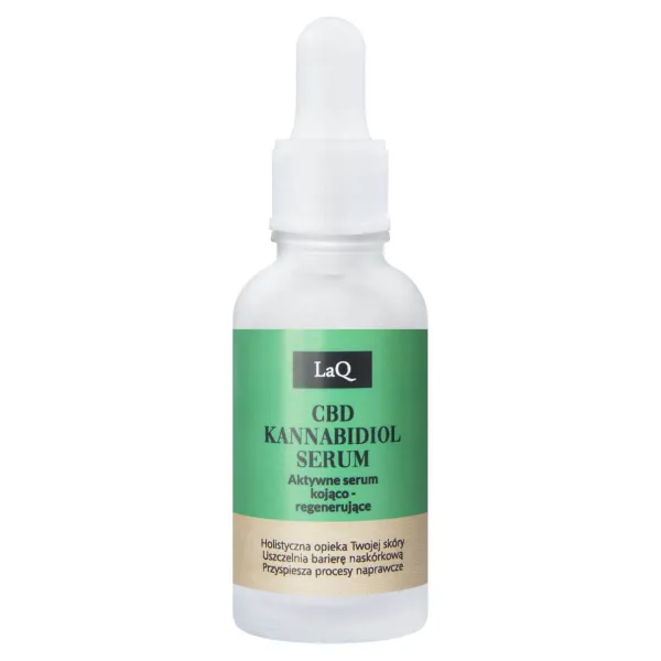 LaQ - CBD Cannabidiol - Aktywne serum kojąco-regenerujące do twarzy 30ml