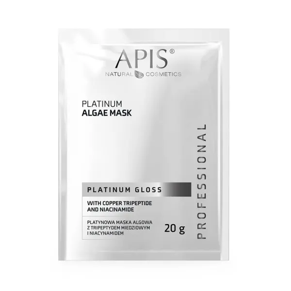 Apis - Platinum Gloss - Platynowa maska algowa  do twarzy, z tripeptydem miedziowym i niacynamidem  20g
