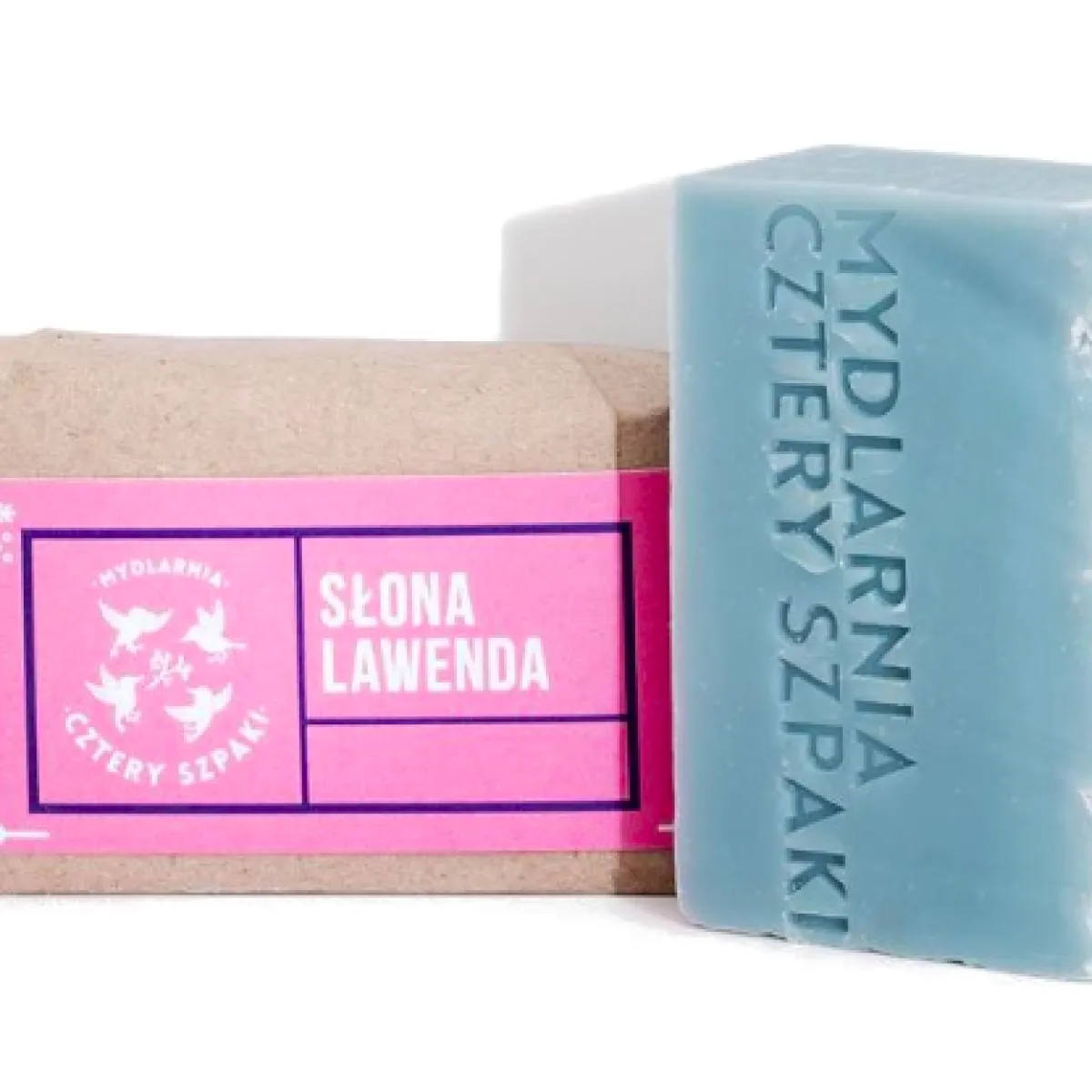 Cztery Szpaki - Słona Lawenda - Naturalne mydło w kostce z solą himalajską 110g