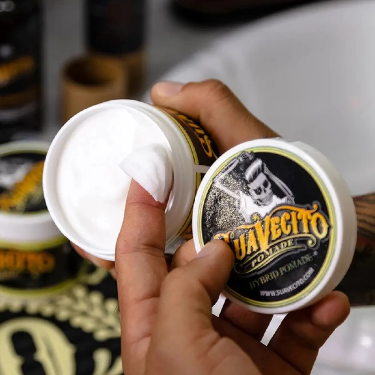 Suavecito - Hybrid Pomade - Pomada do włosów PAKIET 6x 113g