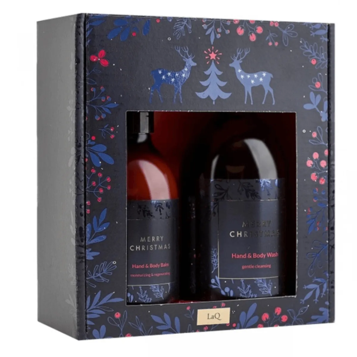 LaQ - Merry Christmas - Żel pod Prysznic 500ml i Balsam do Ciała 300ml - Zestaw