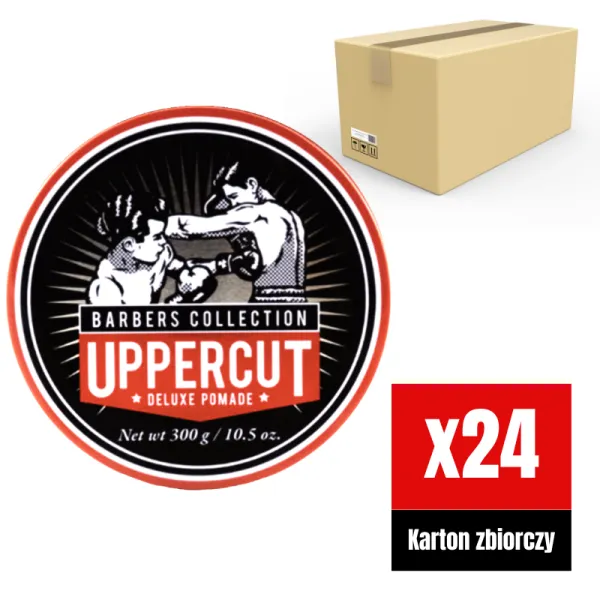 Uppercut Deluxe - Deluxe Pomade - Wodna pomada do włosów KARTON 24x300g