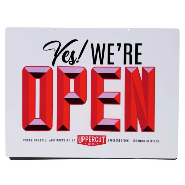 Uppercut Deluxe - Open / Closed Sign with Clock - tabliczka na drzwi