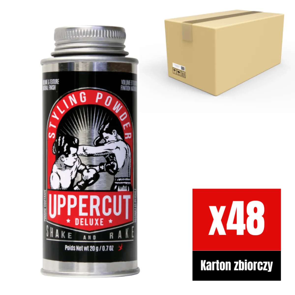 Uppercut Deluxe - Hair Powder - Puder do stylizacji włosów KARTON 48x20g