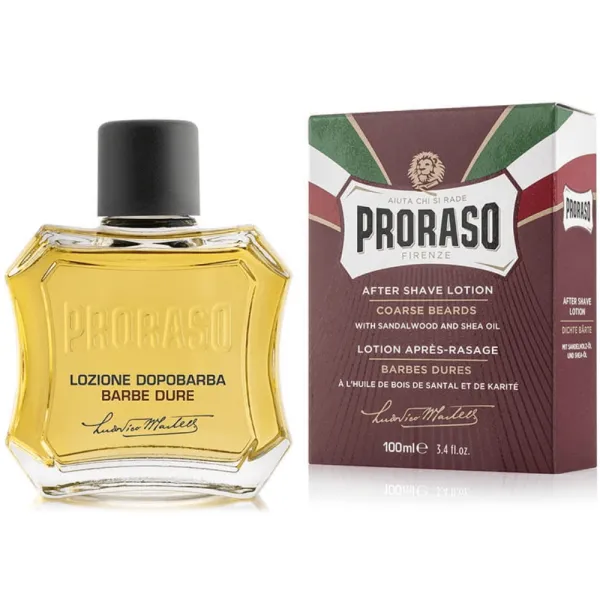 Proraso - Coarse Beards, linia Czerwona - Aftershave, Woda po goleniu 100ml