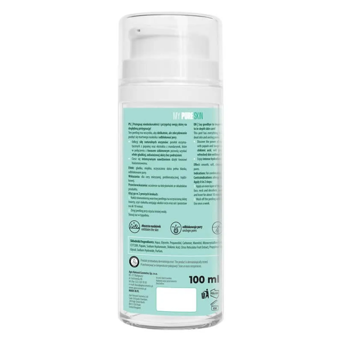 Apis - My Pure Skin - Hydrożelowy peeling z kwasem szikimowym 100ml