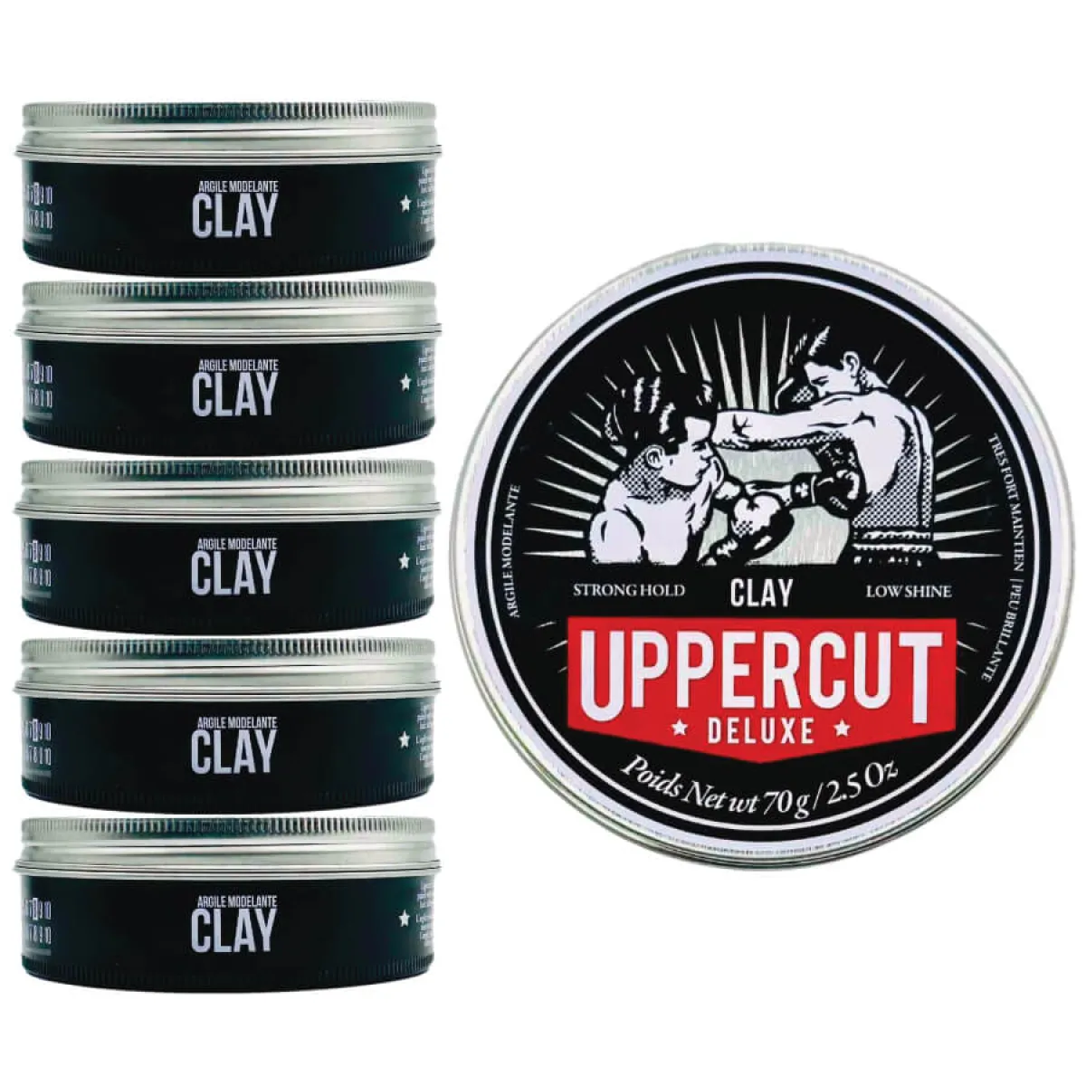 Uppercut Deluxe - Clay Pomade - Pomada, glinka do włosów 70g
