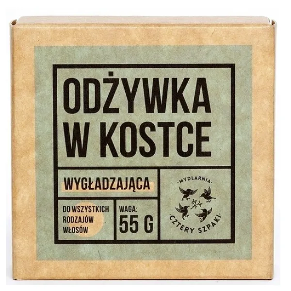 Cztery Szpaki - Wygładzająca odżywka do włosów w kostce 55g