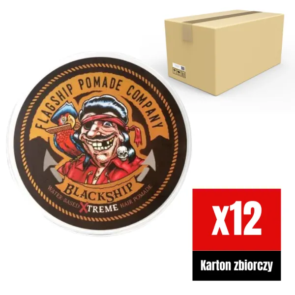 Flagship - Blackship - Water Based Xtreme Hair Pomade - Wodna pomada do włosów KARTON 12x96g