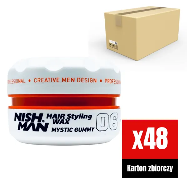 Nishman - 06 Styling Wax Mystic Gummy - Pomada do włosów KARTON 48x150ml