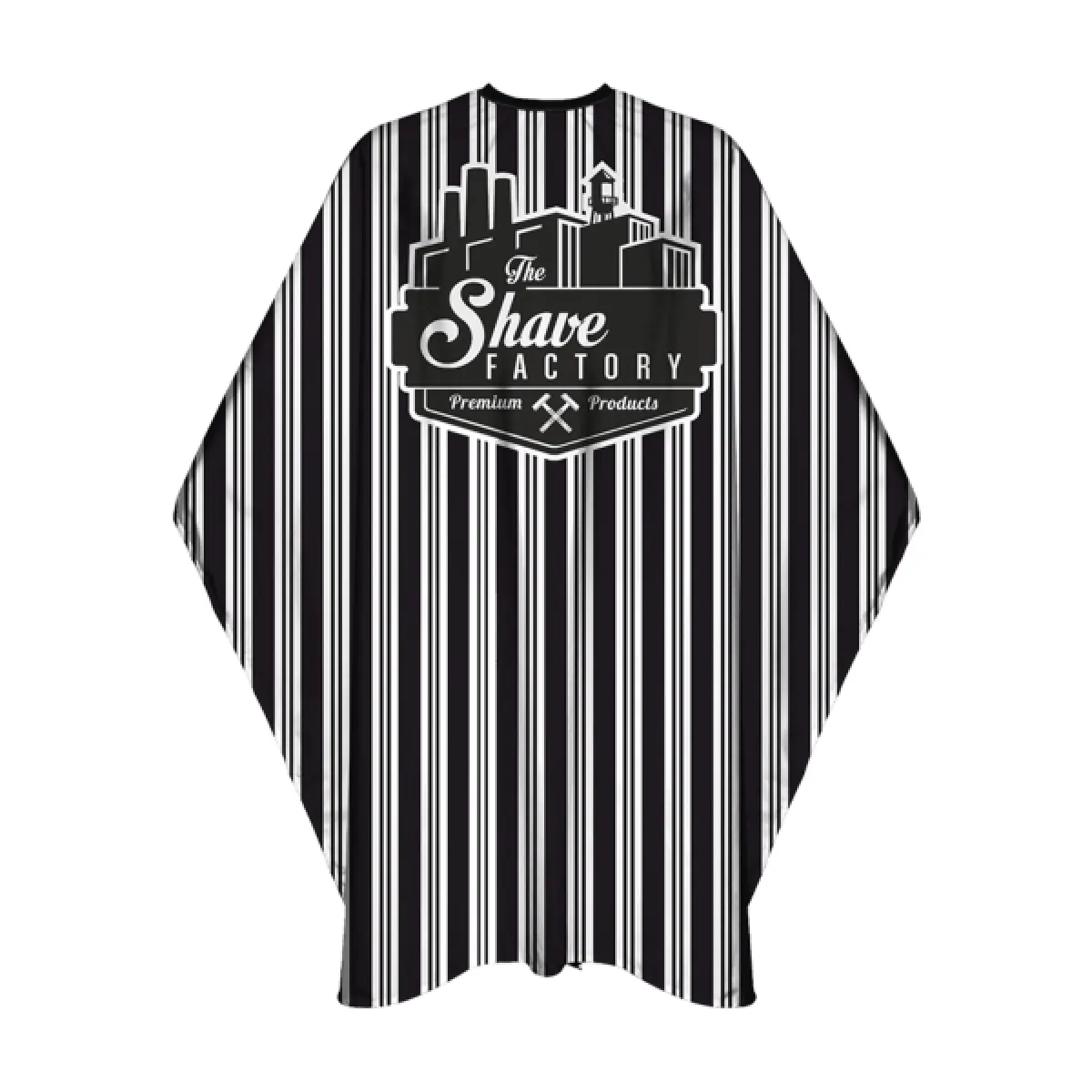 The Shave Factory - Premium Stripes Barber Cape - Peleryna Fryzjerska w Paski