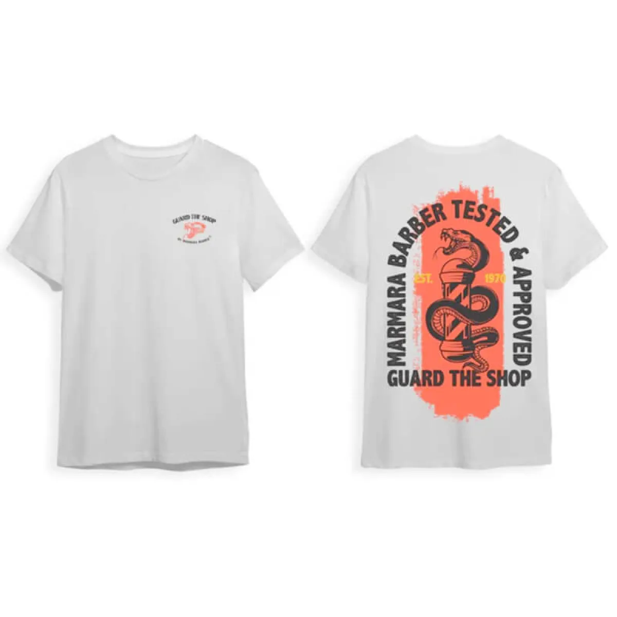 Marmara - Barber T-Shirts Guard White - Biała koszulka w rozmiarze M