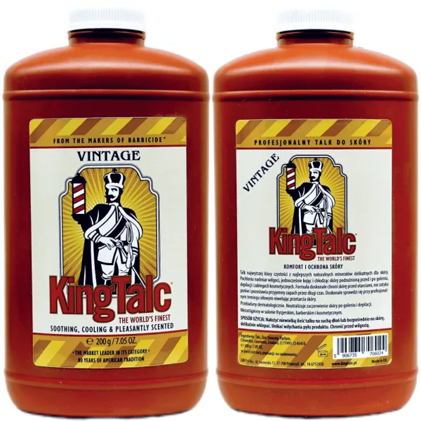 King Talc - Vintage - Talk fryzjerski 200g