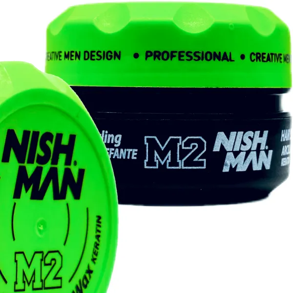 Nishman - M2 Matte Keratin Styling Clay - Pomada do włosów 100ml