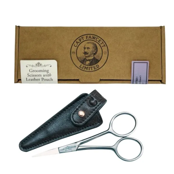 Captain Fawcett - Hair&Beard Scissors CF.19T - Nożyczki do brody i wąsów