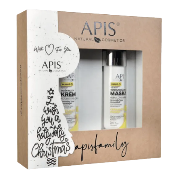 Apis - Ceramide Powder - Odżywczy krem na dzień, maska na noc - Zestaw Świąteczny