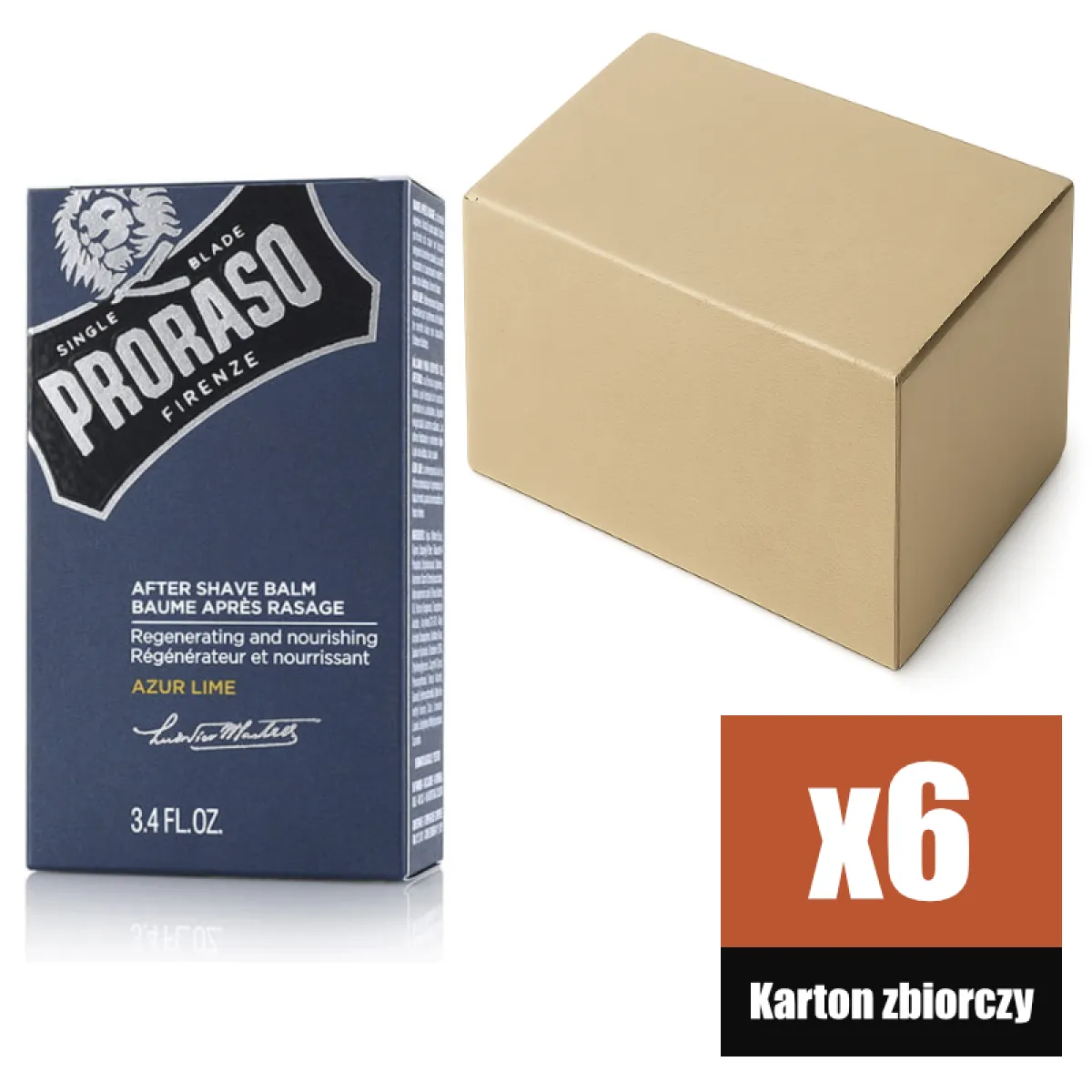 Proraso - Azur Lime - Balsam po goleniu KARTON 6x100ml