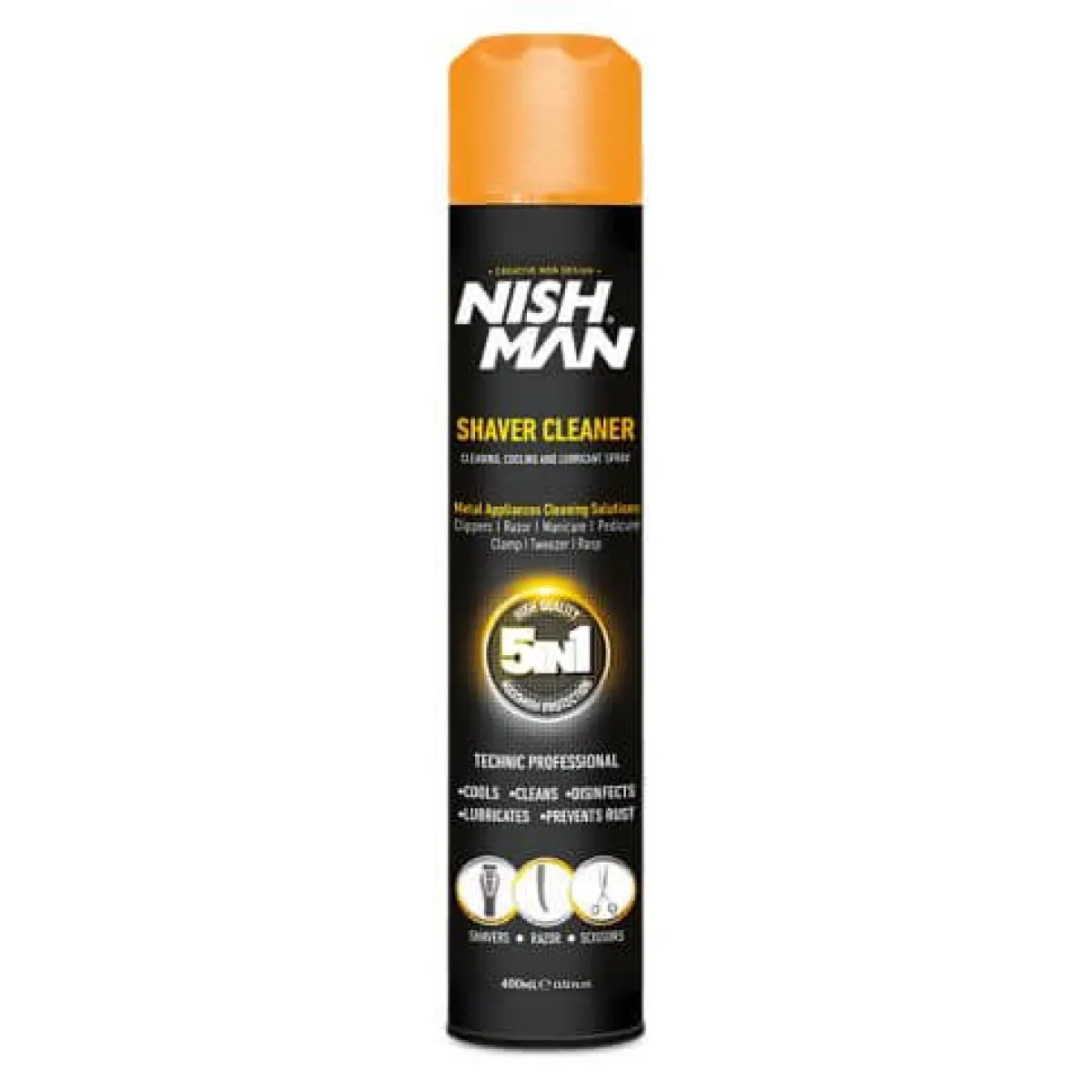 Nishman - Shaver Cleaner -  Spray do Maszynek 5w1 400ml