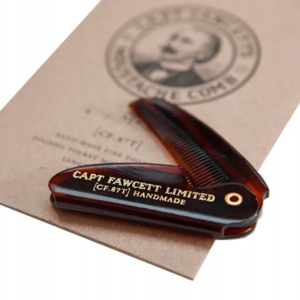 Captain Fawcett - Moustache Comb CF.87T - Grzebień do stylizacji wąsów
