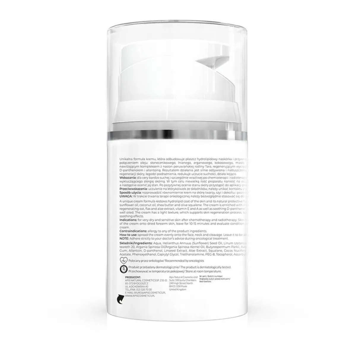 Apis - Apiderm - Krem odbudowująco-odżywczy na noc po chemio- i radioterapii 50ml