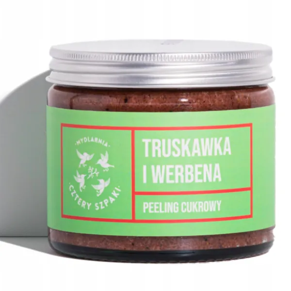 Cztery Szpaki - Truskawka i Werbena - Cukrowy peeling do ciała 250ml