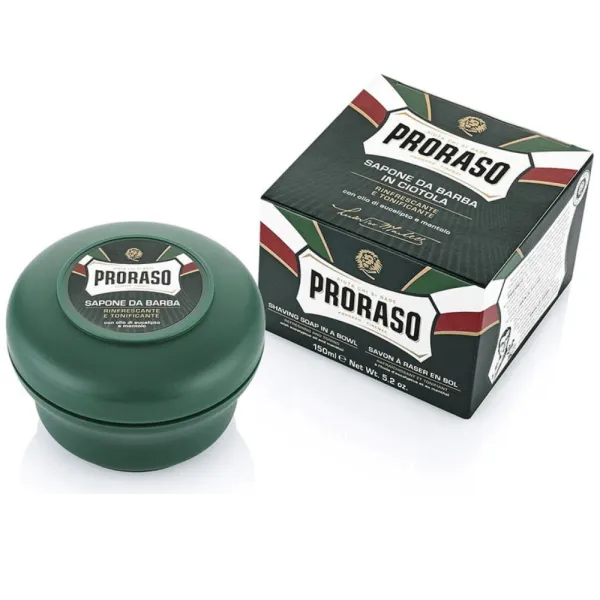 Proraso - Refreshing, linia Zielona - Mydło do golenia do skóry normalnej, uniwersalny 150ml