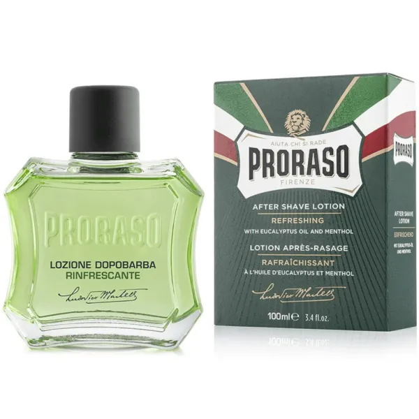 Proraso - Refreshing, linia Zielona - Aftershave, Woda po goleniu 100ml
