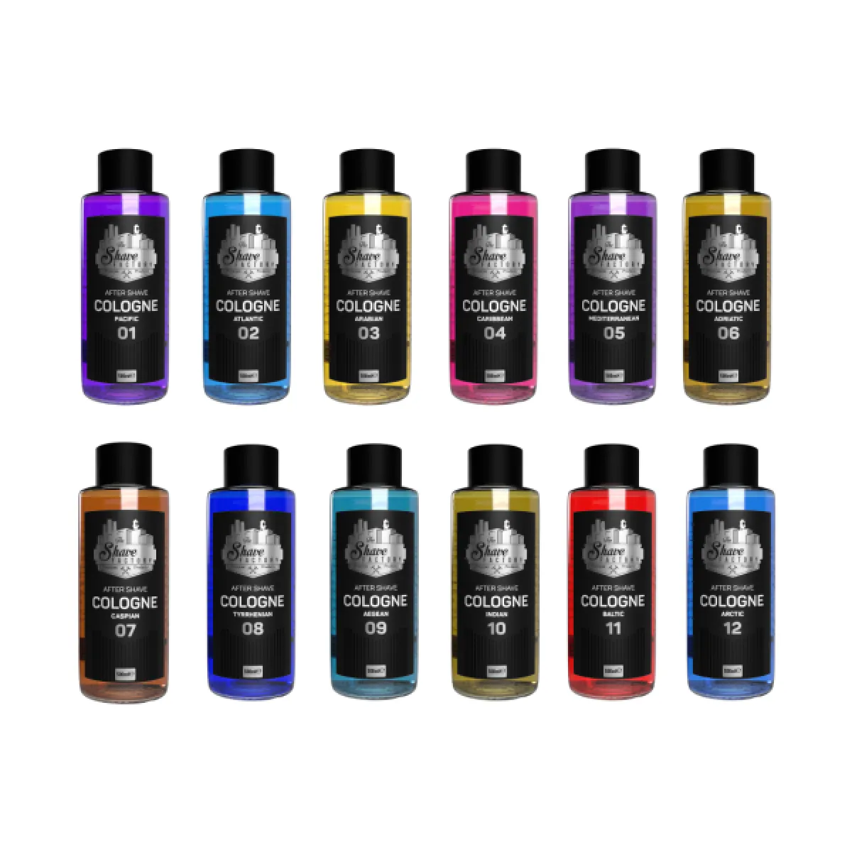 The Shave Factory - Atlantic 02 After Shave Cologne - Perfumowana Woda Kolońska w szklanej butelce po goleniu 500ml