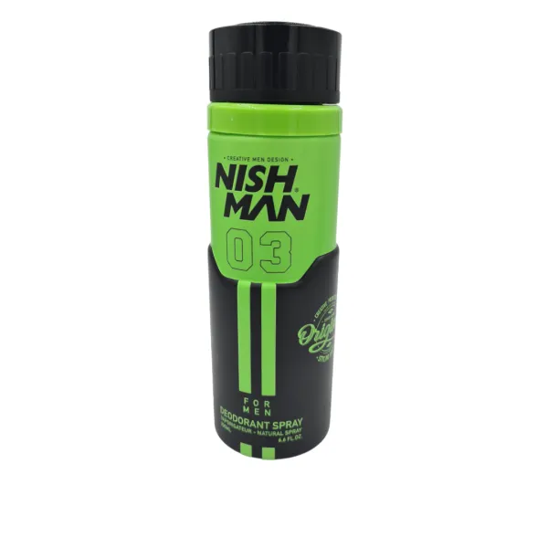Nishman - 03 Deodorant Spray - Dezodorant w Sprayu dla Mężczyzn 200ml