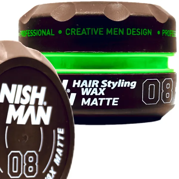 Nishman - 08 Styling Wax Matte - Pomada do włosów 150ml