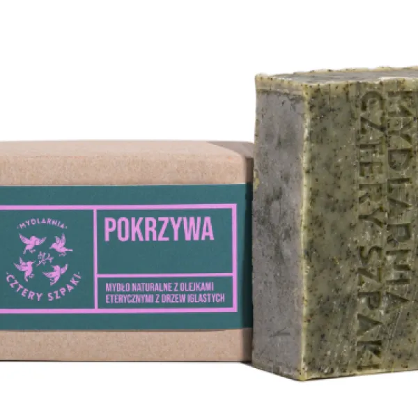 Cztery Szpaki - Pokrzywowe - Naturalne mydło w kostce 110g