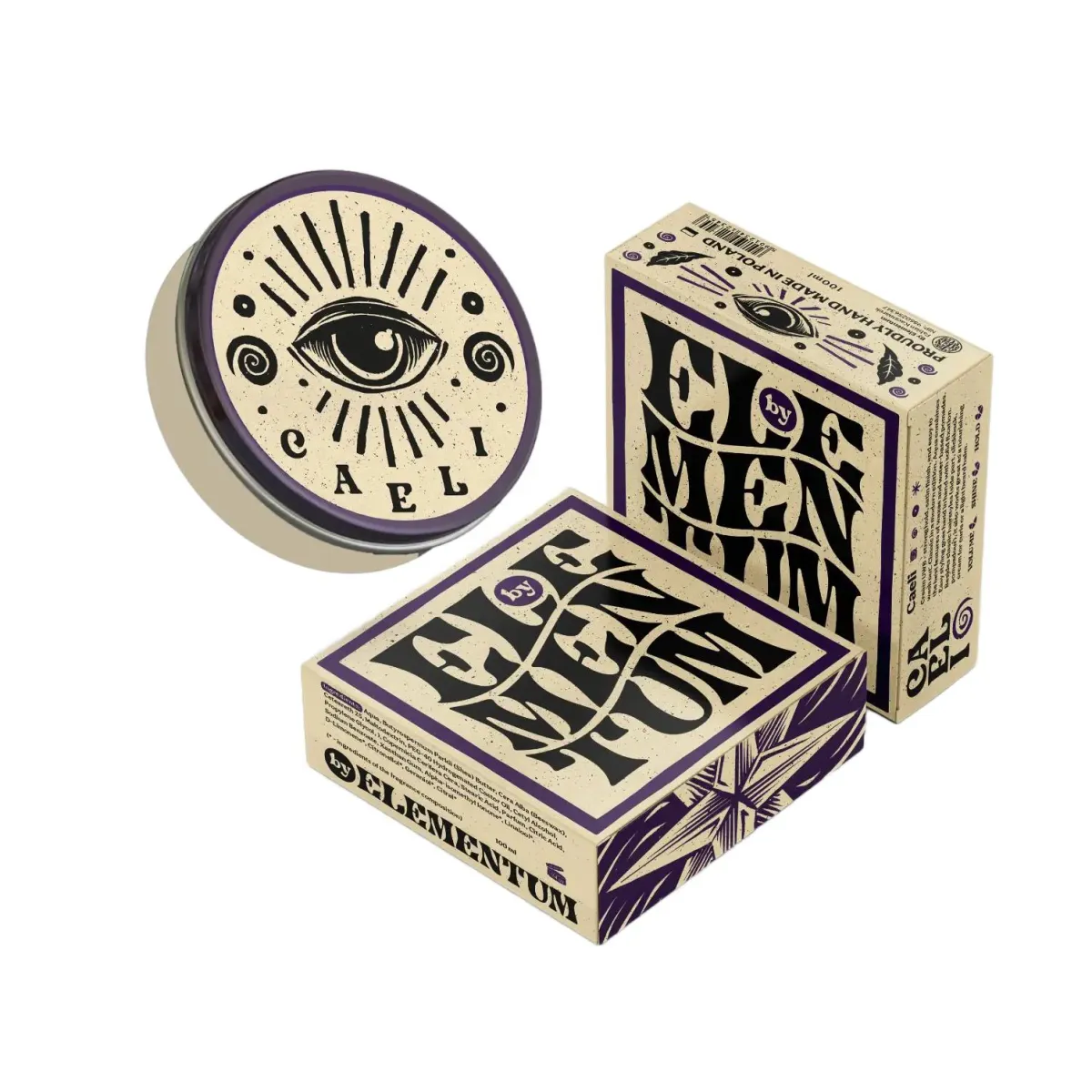 By Elementum - Caeli Clay Pomade - Matowa glinka do włosów o mocnym chwycie 100ml