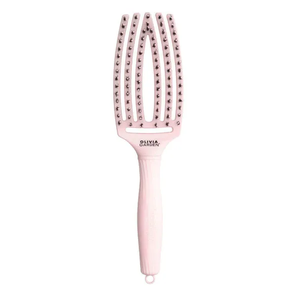Olivia Garden - Fingerbrush Combo Pastel Pink Medium - Szczotka do Włosów