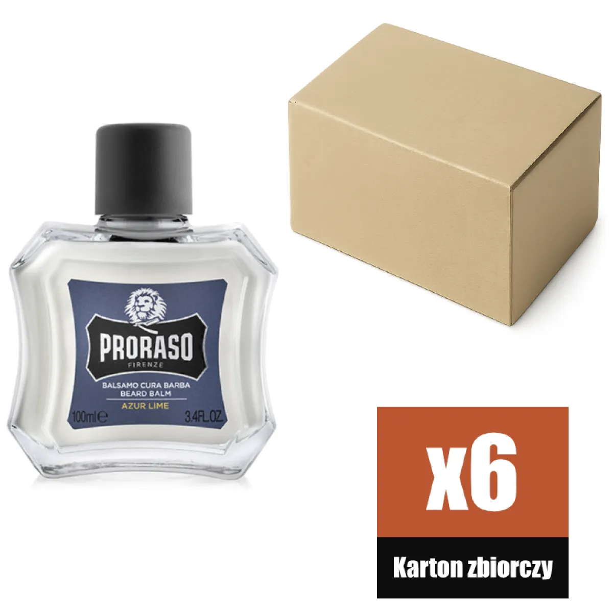 Proraso - Azur Lime - Balsam do brody KARTON 6x100ml